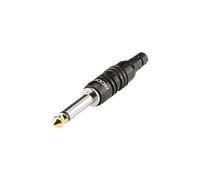 Jack 6.35 mm mâle, droit HI-J63M07 Nombre de pôles: 2 mono noir