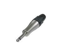 Jack 6.35 mm mâle, droit NP2XL Nombre de pôles: 2 mono argent