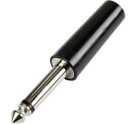 Jack 6.35 mm mâle, droit TRU COMPONENTS 595198 Nombre de pôles: 2 mono noir
