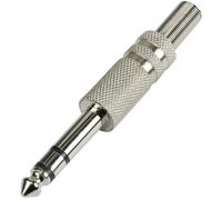 Jack 6.35 mm mâle, droit TRU COMPONENTS 595203 Nombre de pôles: 3 stéréo argent