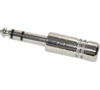 Jack 6.35 mm mâle, droit TRU COMPONENTS 733024 Nombre de pôles: 3 stéréo argent 1 pc(s)
