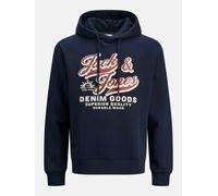 Jack & Jones Logo 2 Plus Size Hoodie Bleu 5XL Homme