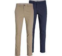 JACK & JONES Pantalon Chino Pack de 2 Pantalon Chino Slim Fit Beige 38 32 Beige (US) 38 / L32