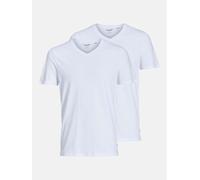Jack And Jones 2-Pack V-Neck T-Shirt Mens Blanc XL Male