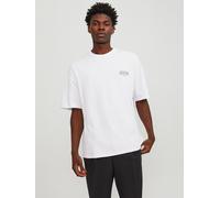 Jack And Jones Back Graphic Oversized T-Shirt Blanc éclatant 2XL Male