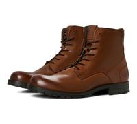 JACK & JONES Jfworca Leather Cognac 19 STS, Bottes Bottines Classiques Homme, Marron, 43 EU