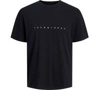 JACK & JONES T-Shirt 'JJEStar' noir / blanc, Taille S