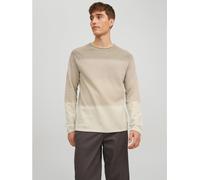 Jack And Jones Hill Crew Knit Sweatshirt Oatmeal Grad 2XL Male