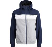 Jack And Jones Hooded Bomber Mens Plus Size Blazer bleu marine 5XL Male