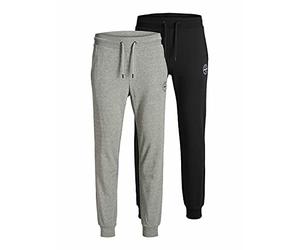 Jack and Jones Intelligence Gordon Shark Lot de 2 Pantalons de survêtement, Noir/Pack : lgm, M