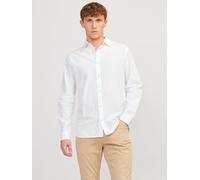 Jack And Jones Jw Long-Sleeve Linen Shirt Blanc L Male