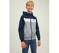 Jack And Jones Kids' Hooded Long Sleeve Bomber Jacket Blazer bleu marine 9 - 10 ans Male