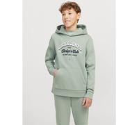 JACK & JONES Jjelogo Sweat Hood 2 Col 24/25 Noos Jnr Garçon Sweatshirt à capuche, Vert Clair, 152