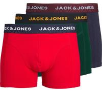 Jack And Jones Men's James Pack Cotton Mid Rise Trunks Multiple Grand Male