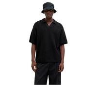 Jack and Jones Polo en Tricot à Manches Courtes et col en V, Couleurs:Noir, Size:L