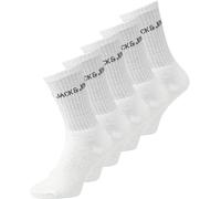 Jack And Jones Regen Pack Crew Socks Blanc Junior 1-4 Male