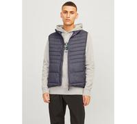 Jack And Jones Sleeveless Zip-Through Gilet Asphalte XS Male
