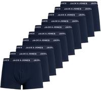 Jack And Jones Solid Mens 10-Pack Boxer Trunks Blazer bleu marine Moyen Male