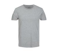 Jack and Jones - T-Shirt - Coupe Cintrée - Uni - Coton - Homme - Light Grey Melange - S