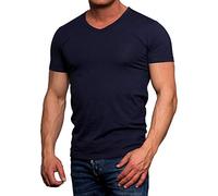 Jack and Jones - T-Shirt - Coupe Cintrée - Uni - Coton - Homme - Navy Blue - XL