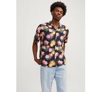 Jack And Jones Tampa Short-Sleeve Plain Shirt Bleu marine foncé M Male