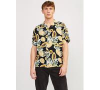 Jack And Jones Tampa Short-Sleeve Plain Shirt Noir S Male