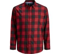 Jack And Jones Twill Shirt Mens Plus Size Rouge brique 3XL Male