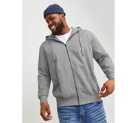 Jack And Jones Zip Sweatshirt Hoodie Mélange Gris 3XL Male