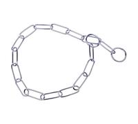 JACK AND VANILLA, Chaîne de Correction en Acier Chromé, Maillons Ovales 3mm, Flexible et Durable, Idéale pour Éducation Canine, Sécurisée et Facile à Entretenir, 59cm, Argenté