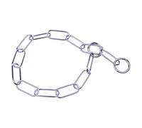 Jack and Vanilla, Collier Chaîne pour Chien à Maillons Ovales en Acier Chromé, Résistante à la Corrosion, Design Ergonomique, Idéale pour l'Éducation Canine, 4 mm x 72 cm, Chromé