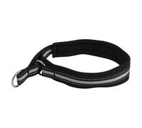 JACK AND VANILLA, Collier élégant pour Chien, Design Sobre et Chic, Ajustable, Durable et Facile à Entretenir, sécurité renforcée, Taille 45 cm, Couleur Noire, Modèle Outdoor