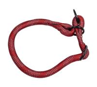 Jack and Vanilla - Collier Large pour Chien Luminous Dots - avec Points Lumineux, Haute Visibilité - pour Toute Taille de Chiens - Couleur Rouge, Taille 12 mm x 40-50 cm