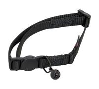 JACK AND VANILLA, Collier pour Chat Noir en Nylon Réglable, Design Élégant et Sécurisé, Confort Optimal, Taille 24-35 cm, Idéal pour Chats Actifs et Chic, Modèle Nylon