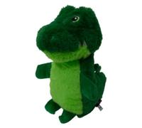 JACK AND VANILLA, Doudou interactif Alligator pour Chiens et Chats, Squeaker intégré, matériaux durables et Non Toxiques, Facile à Nettoyer, 18 cm, Couleur Verte