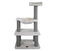 JACK AND VANILLA, Griffoir élégant pour Chat, Multifonctionnel et Durable, idéal pour Jouer et se Reposer, Facile à Nettoyer, Dimensions 58x38x112 cm, Couleur crème, Modèle Griffoir