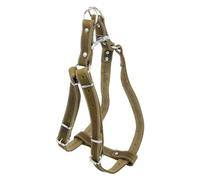 JACK AND VANILLA, Harnais en Cuir Robuste pour Chien, Ajustement personnalisé 40-60 cm, Couleur Verte, Design élégant et sécurisé pour des promenades Confortables et stylées, Modèle Cuir