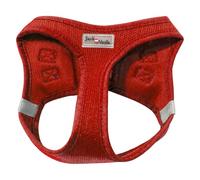 JACK AND VANILLA, Harnais en Mesh Respirant pour Chien, Ajustement Parfait, Design Rouge Vif, Clips Rapides pour Un Usage Facile, Taille XXS (30-33 cm), Rouge, Modèle Expedition