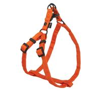 JACK AND VANILLA, Harnais Ergonomique en Nylon Orange pour Chien, réglable de 53 à 82 cm, 25mm de Large, idéal pour promenades et activités en extérieur, Taille L, Modèle Comfort