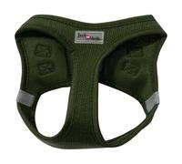 JACK AND VANILLA, Harnais Mesh Confortable pour Chien, Ajustable 33-38 cm, Sécurisé et Respirant, Design Attrayant Vert, Idéal pour Promenades, Taille XS, Modèle Expedition