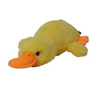JACK AND VANILLA, Jouet Doudou Canard avec Squeeker pour Chiens et Chats, Jouet en Tissu Doux et Durable, Stimule Le Jeu, 18 cm, Jaune, pour Toutes Races