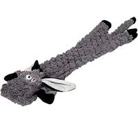 JACK AND VANILLA, Jouet en Peluche Âne, pour Chiens, 70 cm, Design réaliste, sonore et Lavable, idéal pour Les Jeux interactifs, Couleur vive, Modèle Flatties