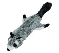 JACK AND VANILLA, Jouet en Peluche Raton Laveur, pour Chiens, 56 cm, Design réaliste, sonore et Lavable, idéal pour Les Jeux interactifs, Couleur vive, Modèle Flatties