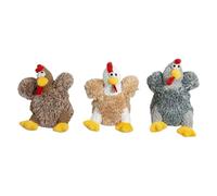 JACK AND VANILLA, Jouet en Velours Doux pour Chien, résistant et Stimulant, avec siffleur intégré, idéal pour mâcher et Jouer, 18 cm, coloré, pour Toutes Races