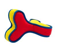 JACK AND VANILLA, Jouet Flottant pour Chien, Résistant aux Morsures, Design Coloré Rouge/Jaune, Idéal pour Piscine et Plage, Taille 21 cm, Parfait pour Petits et Moyens Chiens, Modèle Rex