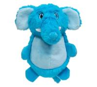 JACK AND VANILLA, Jouet interactif éléphant Bleu 18 cm pour Chien et Chat, stimule l'intellect, Textures variées, Sons Amusants, Non Toxique, Facile à Nettoyer, Design Attrayant