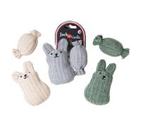JACK AND VANILLA, Jouet interactif pour Animaux avec Bonbon intégré, Design coloré et Durable, idéal pour Le Jeu et Le Bien-être, Taille 12 cm, Couleur Assortie, Modèle Purrl