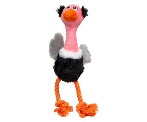 JACK AND VANILLA, Jouet interactif pour Chien et Chat, Design Autruche coloré, stimule l'intellect, Durable et Non Toxique, Facile à Nettoyer, 28 cm, Multicolore