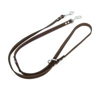 JACK AND VANILLA, Laisse de Dressage pour Chien, Modèle Cuir Gras, Couleur Brun, Taille 18 mm x 200 cm