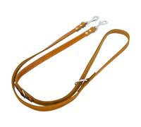 JACK AND VANILLA, Laisse de Dressage pour Chien, Modèle Cuir Gras, Couleur Cognac, Taille 25 mm x 200 cm