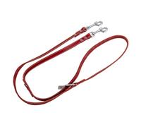 JACK AND VANILLA, Laisse de Dressage pour Chien, Modèle Cuir Gras, Couleur Rouge, Taille 18 mm x 200 cm